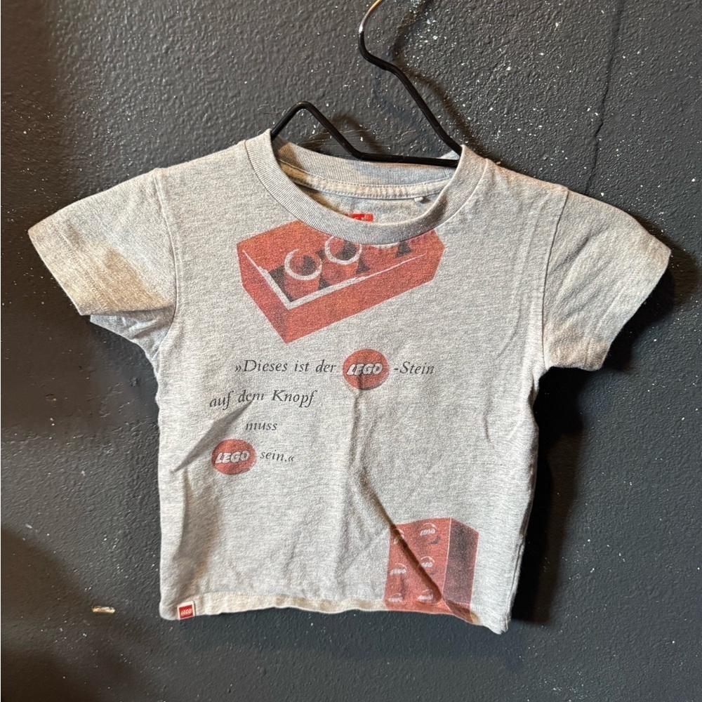 Lego Gray Short Sleeve Tee Retro Graphic